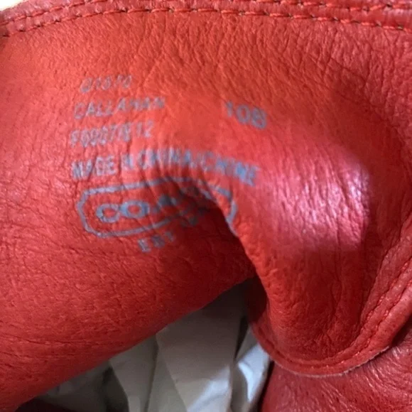 Coach Leather High Top Sneakers Size 10 Sneakers